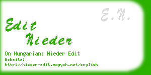 edit nieder business card